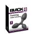 Black Velvet - trojitý anální plug (černý)