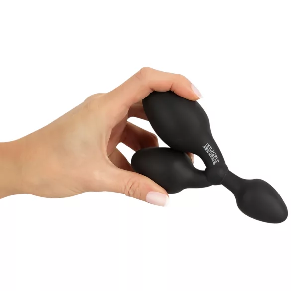 Black Velvets - anální kolík trojitý - černý