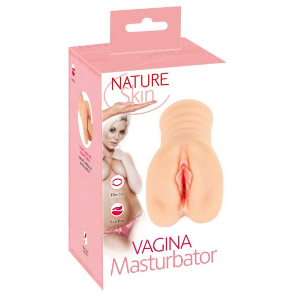 Nature Skin - realistická vagína masturbátor - tělová barva