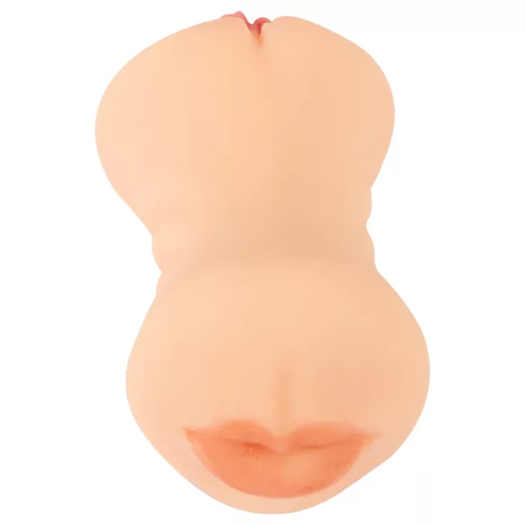 Nature Skin - masturbátor vagíny a úst (přírodní)