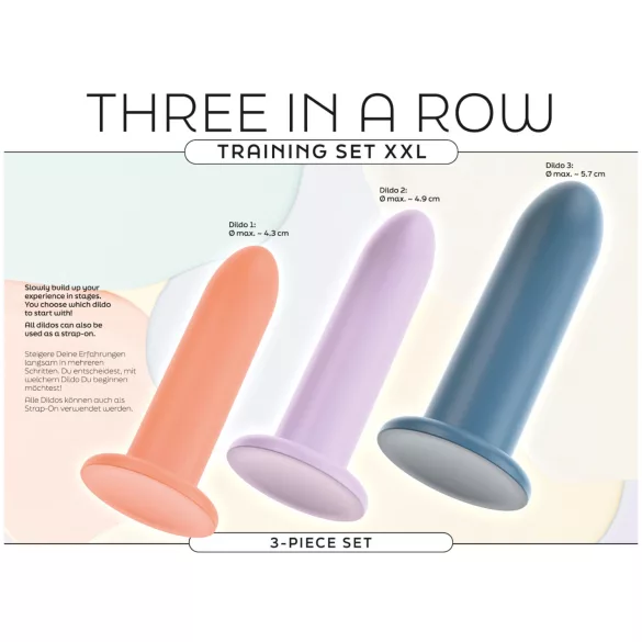 You2Toys - Three in a Row - tréninková sada dild - 3 ks (barevná)