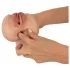 Realistixxx Real Stroker - realistická vagína a anální masturbátor (tělová barva)