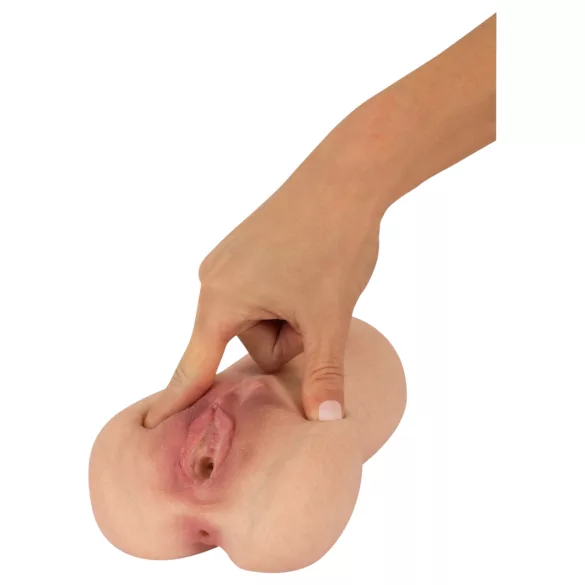Realistixxx Real Stroker - realistická vagína a anální masturbátor (tělová barva)