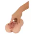 Realistixxx Real Stroker - realistická vagína a anální masturbátor (tělová barva)