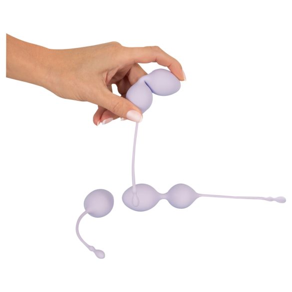 Beau Coeur Elorin - sada venušiných kuliček - 3 kusy - fialová