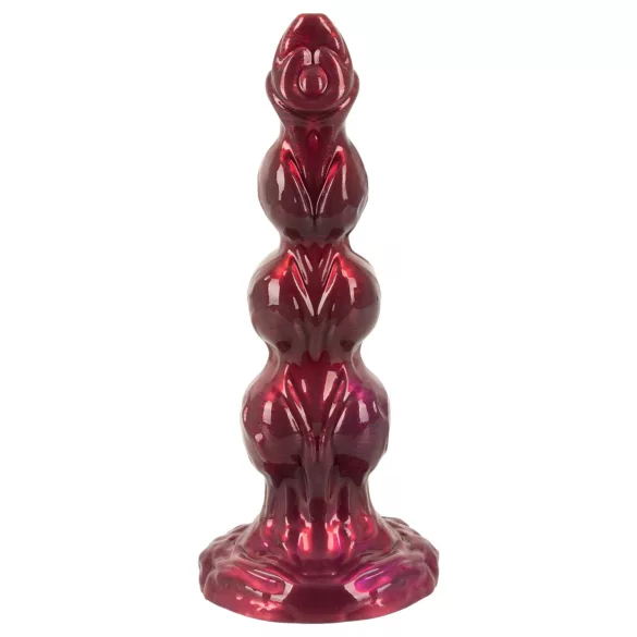 Beasty Cocks - Werewolf Willie dildo s přísavkou - bordó (21 cm)