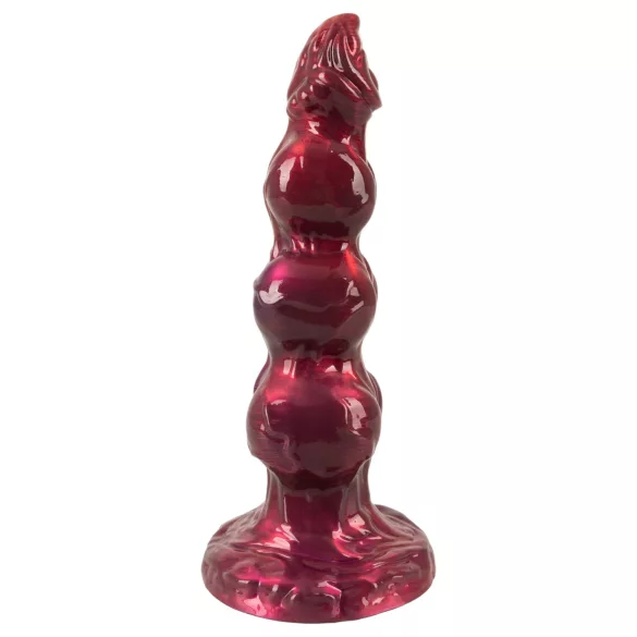 Beasty Cocks - Werewolf Willie dildo s přísavkou - bordó (21 cm)