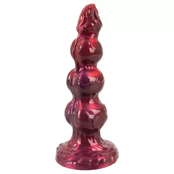 Beasty Cocks - Werewolf Willie dildo s přísavkou - bordó (21 cm)