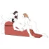 Liberator Aria Flip Chaise - polohovatelné sexuální křeslo (černé)
