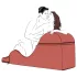 Liberator Aria Flip Chaise - polohovatelné sexuální křeslo (černé)