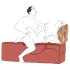 Liberator Aria Flip Chaise - polohovatelné sexuální křeslo (černé)
