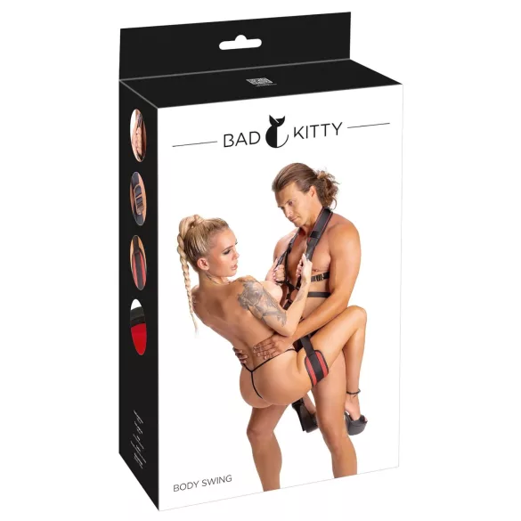 Bad Kitty - sexuální postroj (černý)
