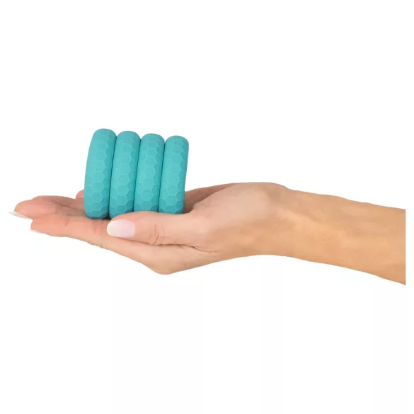 You2Toys - 3v1 sada kroužků na penis a varlata (tyrkysová)