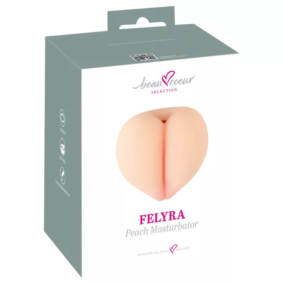Beau Coeur Felyra - masturbátor ve tvaru zadečku (tělové barvy)