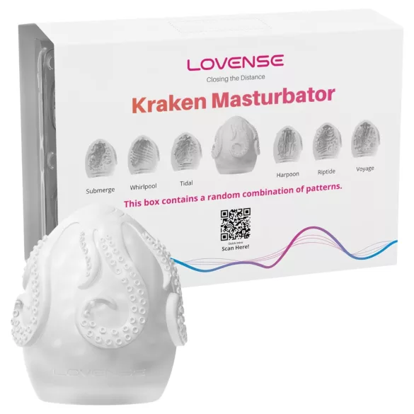LOVENSE Kraken - masturbační vajíčko - 6 ks (bílé)