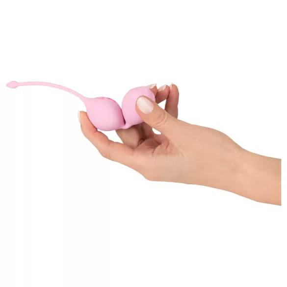 Cuties - dvoukuličkové silikonové venušiny kuličky (růžové)