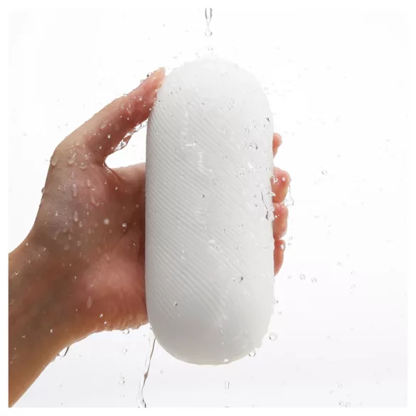 TENGA 3Dx Zen - 3D vzorovaný masturbátor (bílý)