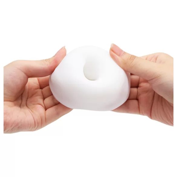 TENGA 3Dx Spiral - spirálový masturbátor se vzorem (bílý)