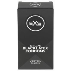 EXS Black - latexový kondom - černý - 12 ks