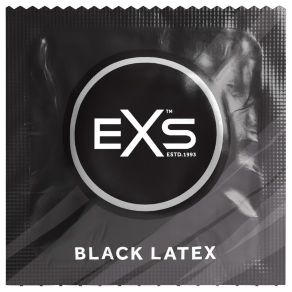 EXS Black - černé latexové kondomy (12 ks)