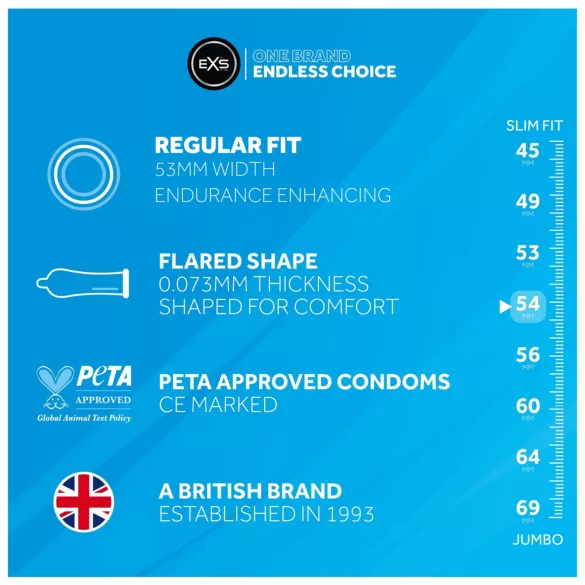 EXS - kondom zpožďující ejakulaci - latex - 12 ks