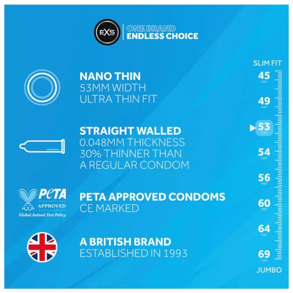 EXS - extra tenké kondomy - ultra tenké - 12 ks