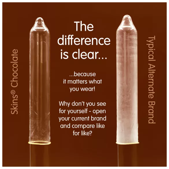 Skins - kondom s čokoládovou příchutí - 4 ks
