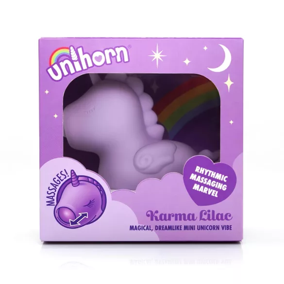 Unihorn Karma - nabíjecí vibrátor na klitoris ve tvaru jednorožce - fialový