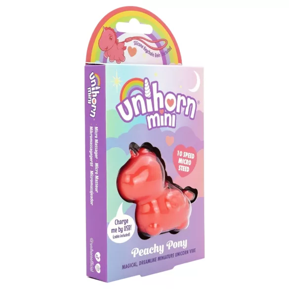 Unihorn - Mini vibrátor na dráždění klitorisu (meruňkový)