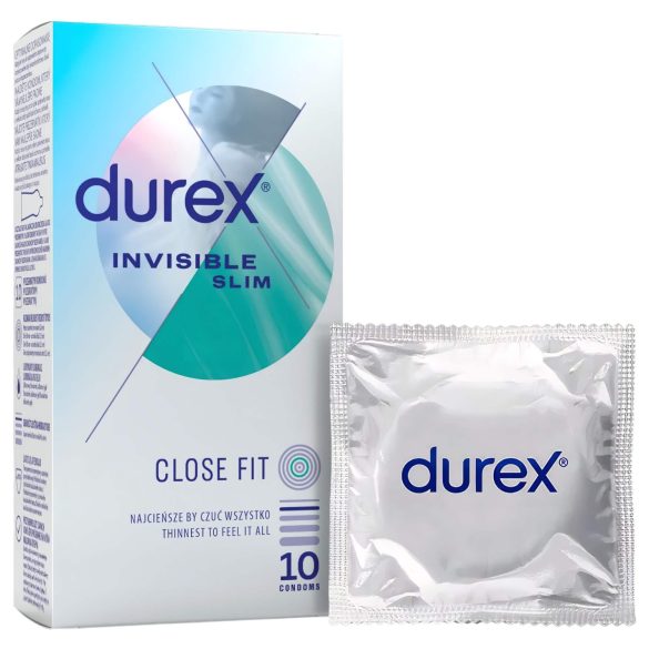 Durex Invisible Slim - extra tenké kondomy (10 ks)