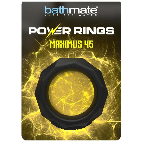 Bathmate Maximus 45 - silikonový erekční kroužek (černý)