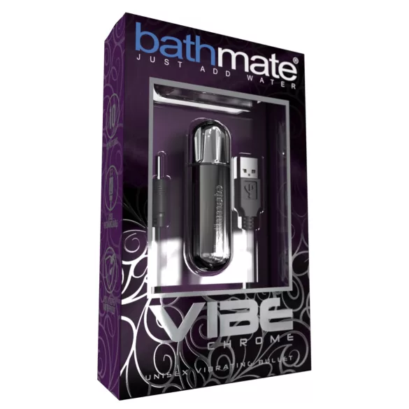 Bathmate Vibe - vibrační vajíčko s akumulátorem (stříbrné)