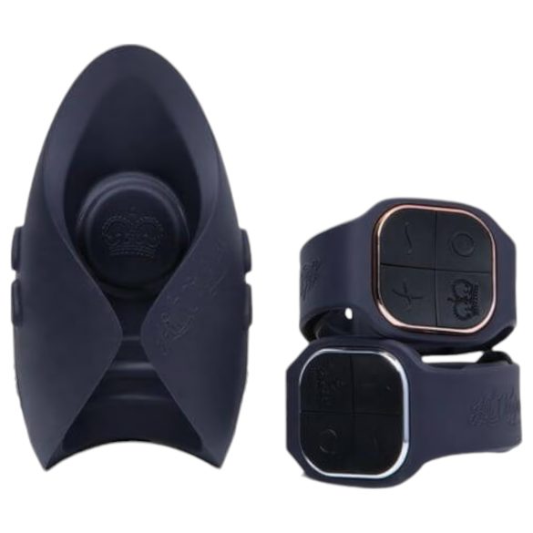 Pulse Duo Lux - akumulátorový masážní vibrátor pro páry (šedý)