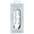 Clarity Utopian Mystique - anální dildo z rýhovaného skla (průhledné)