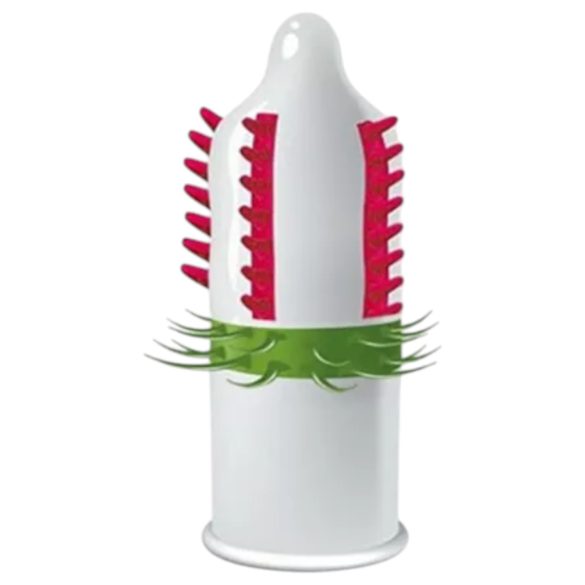 Egzo Dulche Bombero - pichlavý stimulační kondom (1 ks)