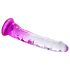 Osamělý Lanz - přísavkový dildo (fialové-průhledné)