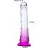 Osamělý Lanz - přísavkový dildo (fialové-průhledné)