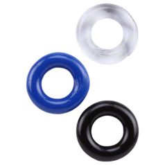   Lonely Stay Hard - sada erekčních kroužků - barevné (3 ks)