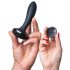 HOT Octopuss PleX s flexem - rádiový anální vibrátor (černý)