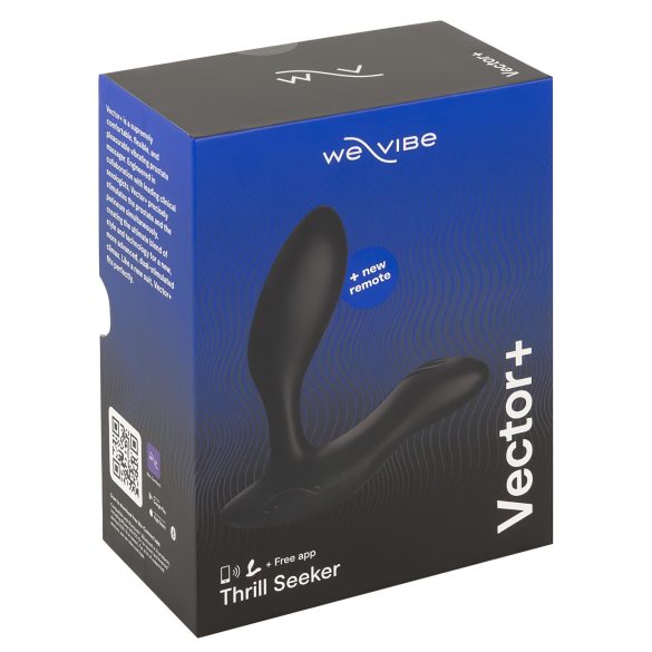 We-Vibe Vector+ - anální vibrátor s dálkovým ovládáním - černý, dobíjecí