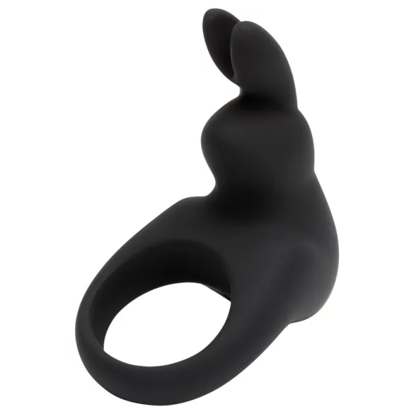 Happyrabbit - vibrační erekční kroužek - dobíjecí - černý