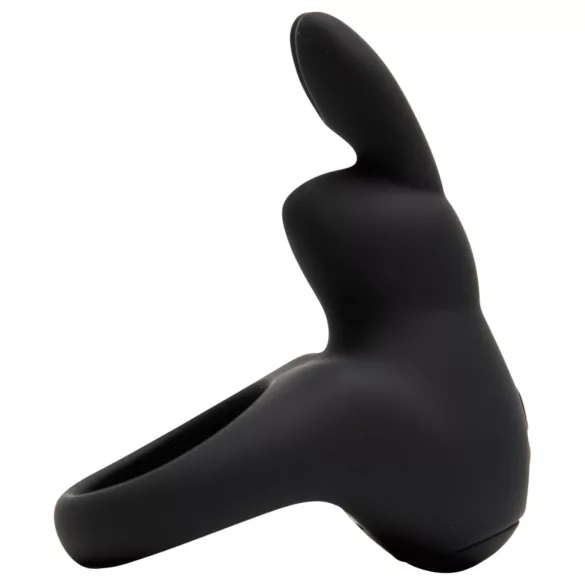 Happyrabbit - vibrační erekční kroužek - dobíjecí - černý