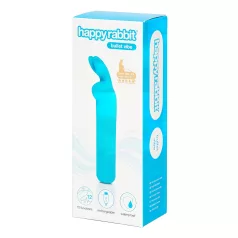 Happyrabbit - mini vibrátor s ušima - nabíjecí - modrý