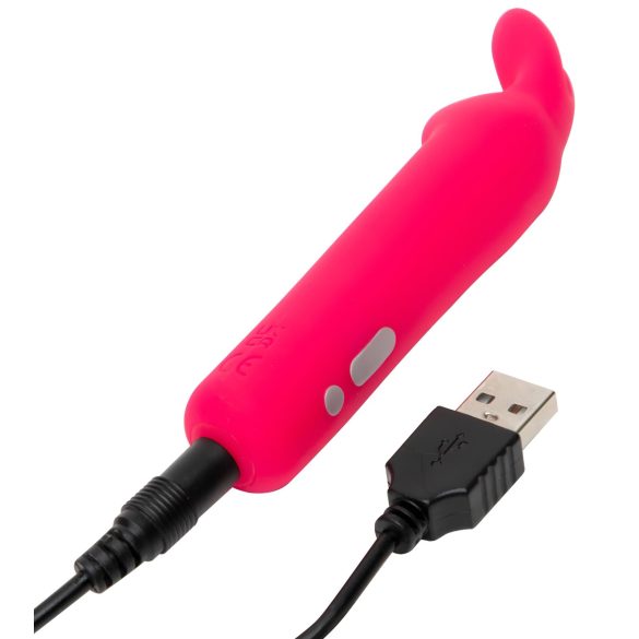 Happyrabbit - minivibrátor s králíčkem - dobíjecí - růžový