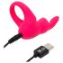 Happyrabbit Cock - akumulátorový vibrační kroužek na penis (růžový)