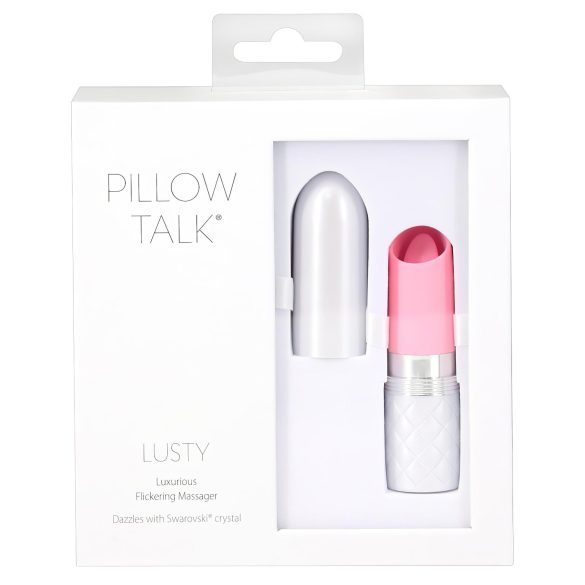 Pillow Talk Lusty - dobíjecí jazýčkový vibrátor (růžový)