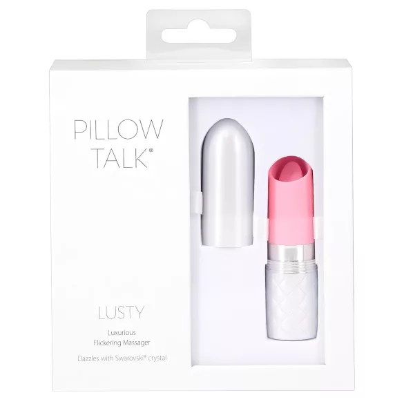 Pillow Talk Lusty - dobíjecí vibrační jazýčkový vibrátor - růžový