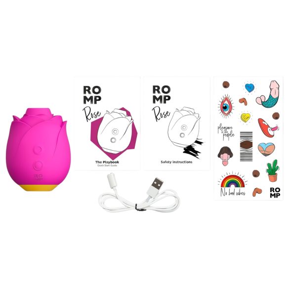 ROMP Rose - stimulátor klitorisu s vlnami vzduchu - růžový