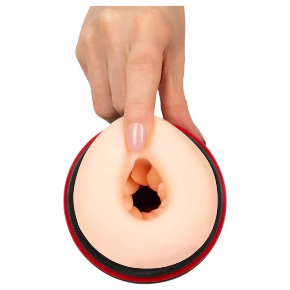 WYNE 06 - masturbátor pro muže - vibrační, sání - akumulátor, černý