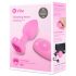 b-vibe heart - růžový anální vibrátor s dálkovým ovládáním